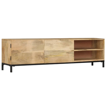 Meuble TV 145x30x41 cm Bois massif de manguier