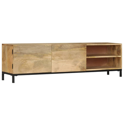 Meuble TV 145x30x41 cm Bois massif de manguier