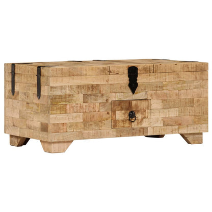 Table basse Bois de manguier massif 80x40x35 cm