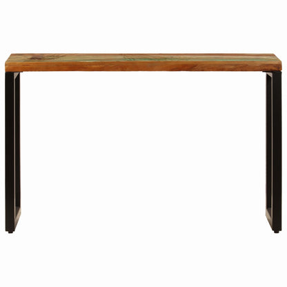 Table console 120x35x76 cm Bois de récupération solide et acier