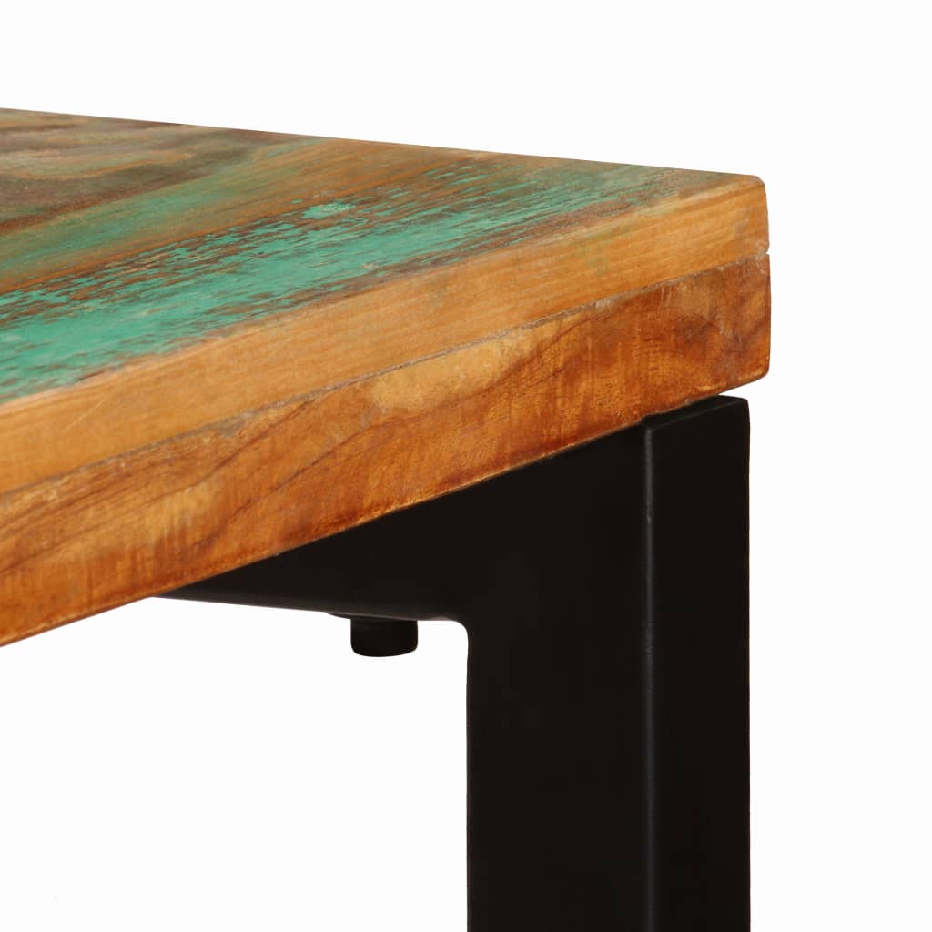 Table console 120x35x76 cm Bois de récupération solide et acier