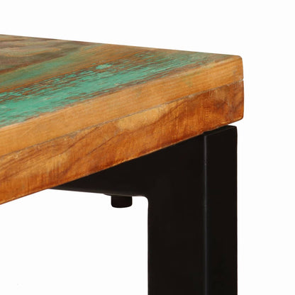 Table console 120x35x76 cm Bois de récupération solide et acier