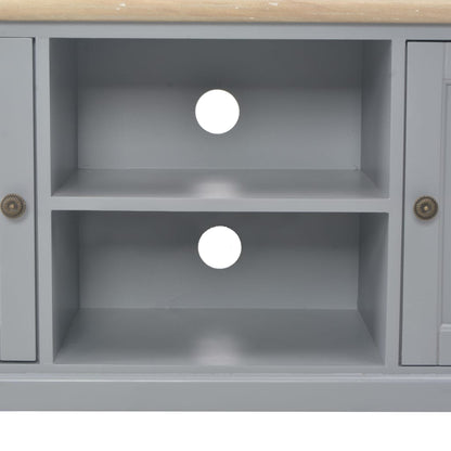 Meuble TV Gris 120x30x40 cm Bois