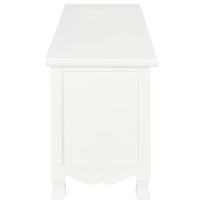 Meuble TV Blanc 120x30x40 cm Bois