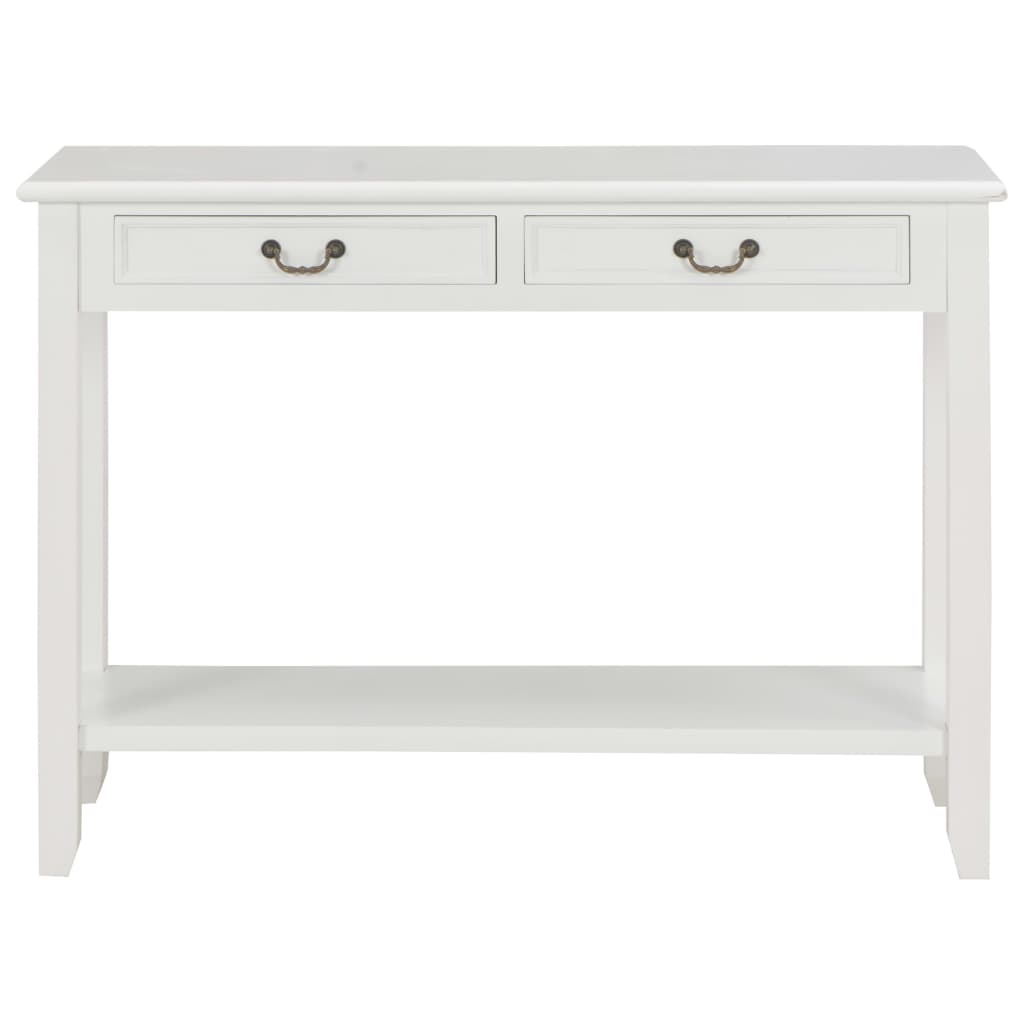 Table console Blanc 110x35x80 cm Bois