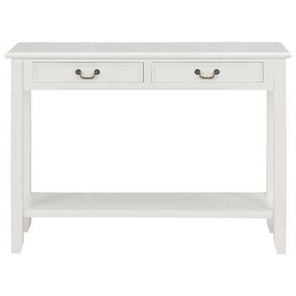 Table console Blanc 110x35x80 cm Bois