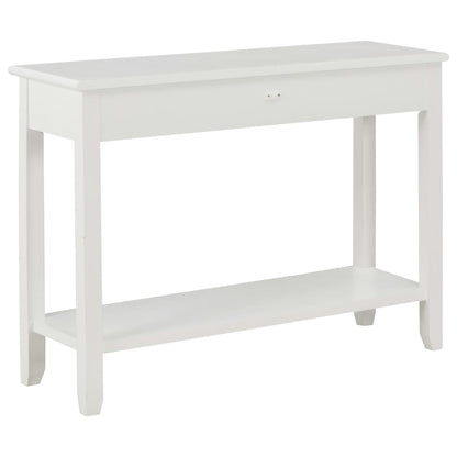 Table console Blanc 110x35x80 cm Bois