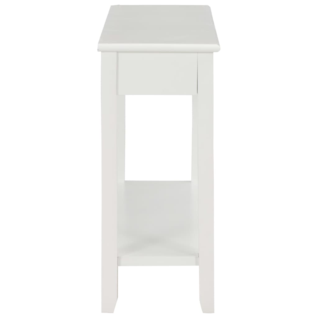 Table console Blanc 110x35x80 cm Bois