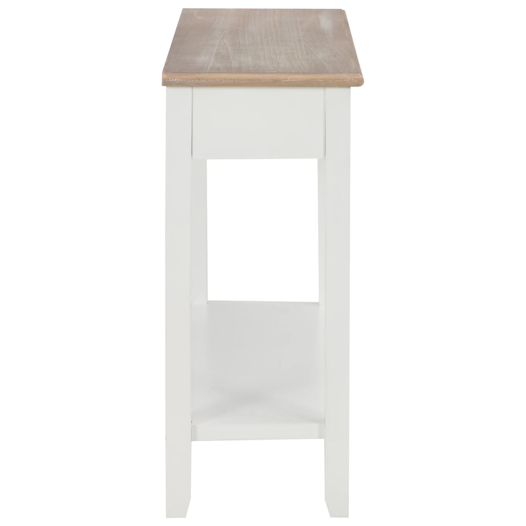 Table console Blanc 110x35x80 cm Bois