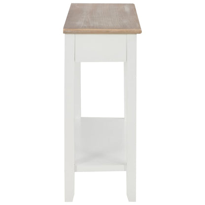 Table console Blanc 110x35x80 cm Bois