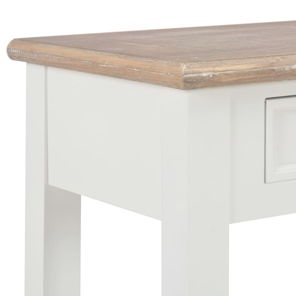 Table console Blanc 110x35x80 cm Bois