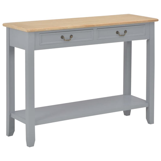 Table console Gris 110x35x80 cm Bois