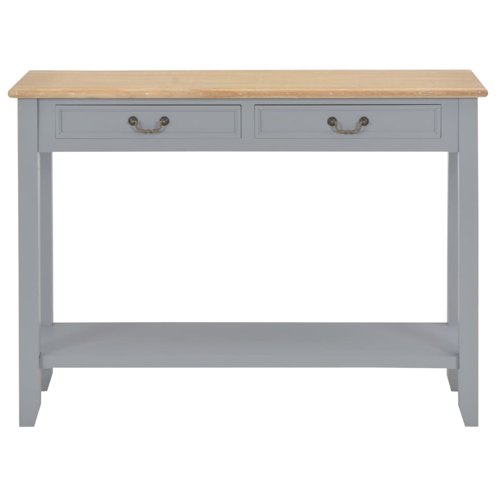 Table console Gris 110x35x80 cm Bois