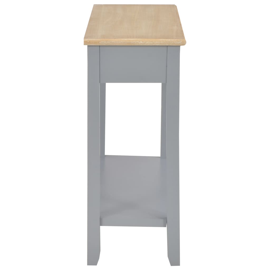 Table console Gris 110x35x80 cm Bois