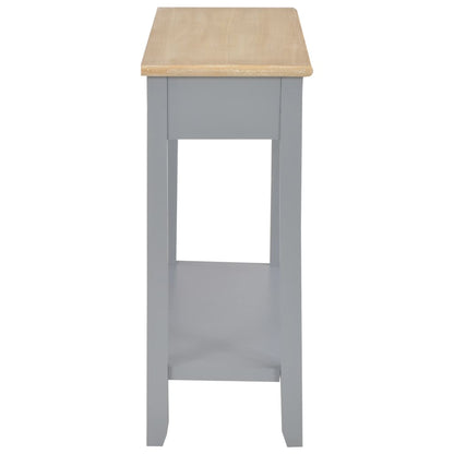 Table console Gris 110x35x80 cm Bois