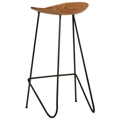 Tabourets de bar lot de 2 bois d'acacia massif