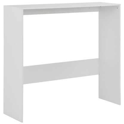 Table de bar avec 2 dessus de table Blanc 130x40x120 cm