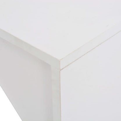 Table de bar avec armoire Blanc 115x59x200 cm