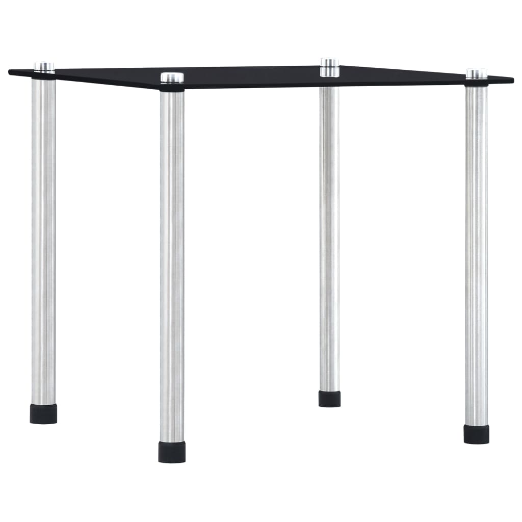 Tables gigognes 3 pcs Noir Verre trempé