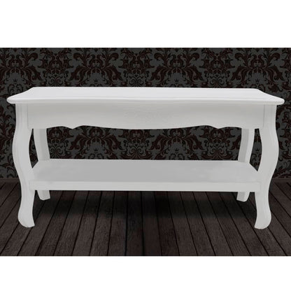 Table basse 2 couches MDF Blanc