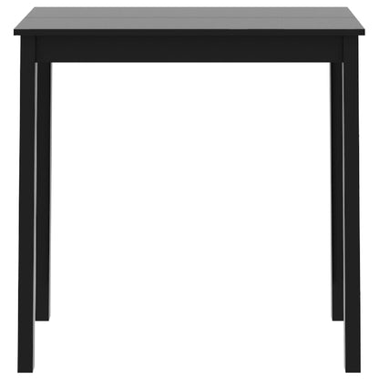 Table de bar MDF noir 115x55x107 cm