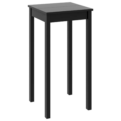 Table de bar MDF noir 55x55x107 cm