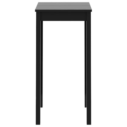 Table de bar MDF noir 55x55x107 cm