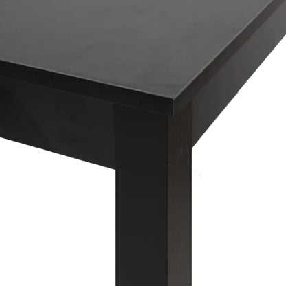 Table de bar MDF noir 55x55x107 cm