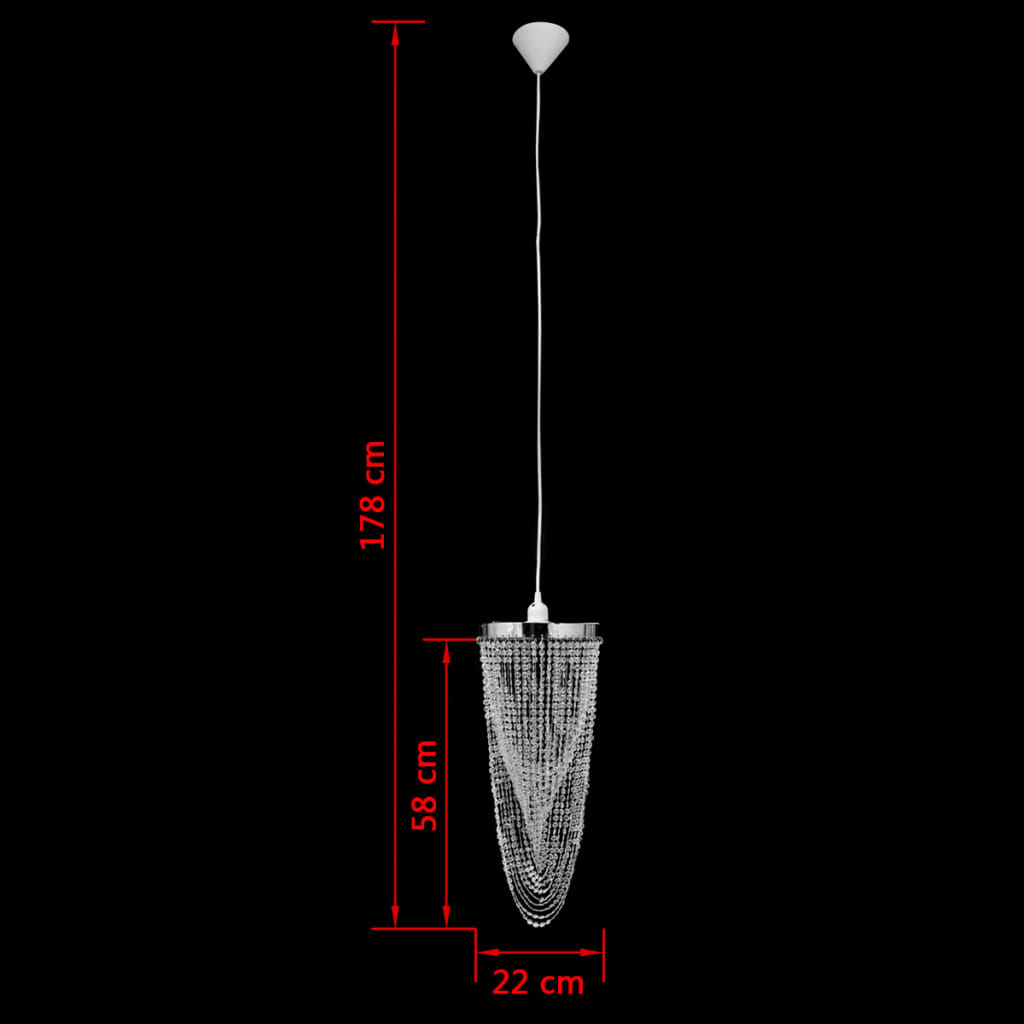 Lustre suspendu 22 x 58 cm