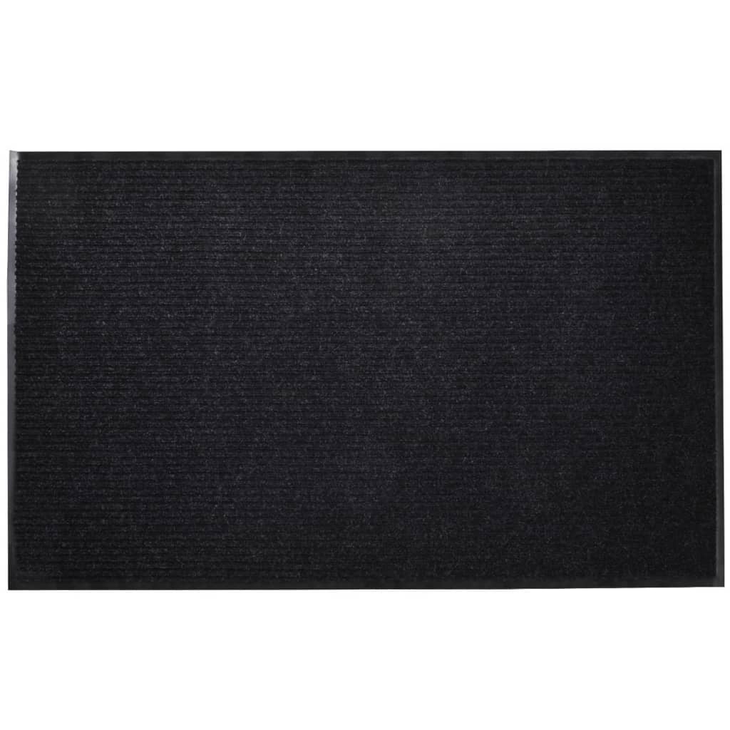 Tapis d'entrée Noir PVC 90 x 60 cm