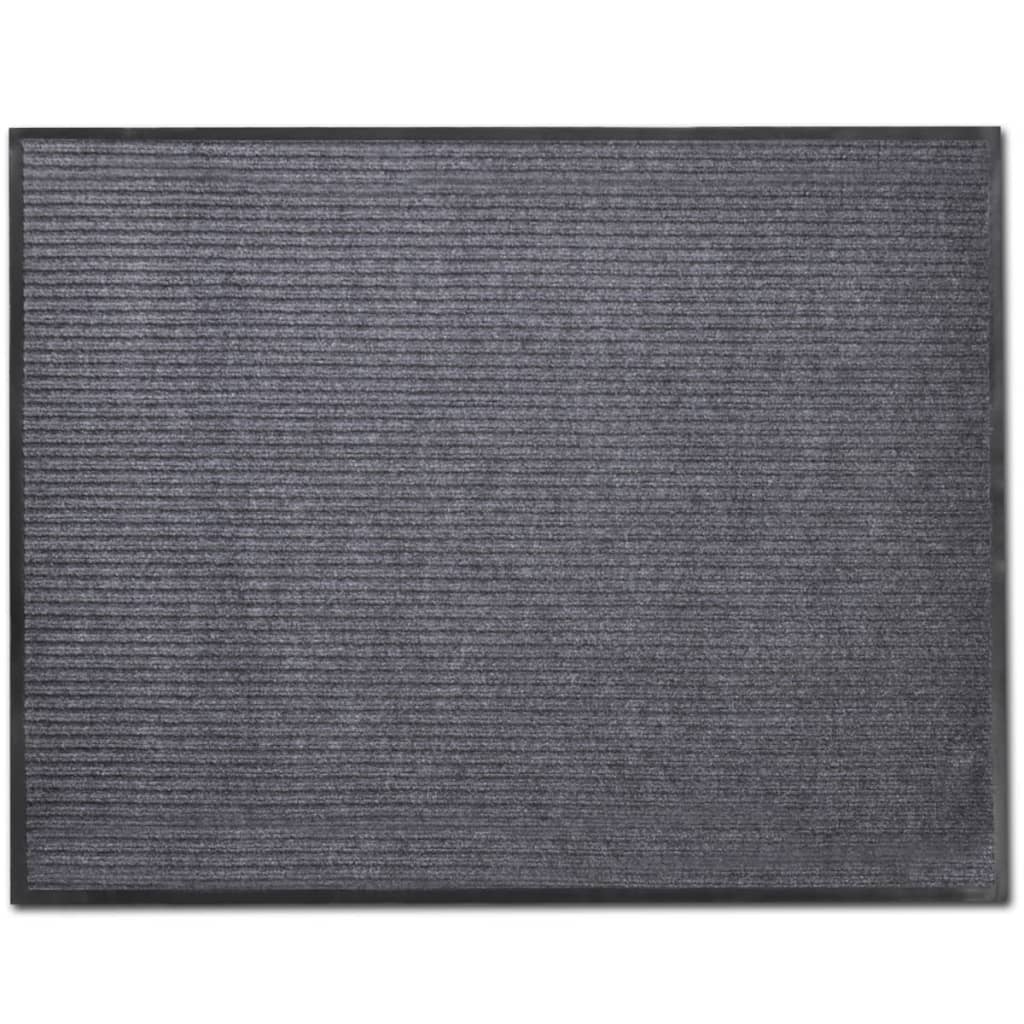 Tapis d'entrée PVC Gris 90 x 150 cm