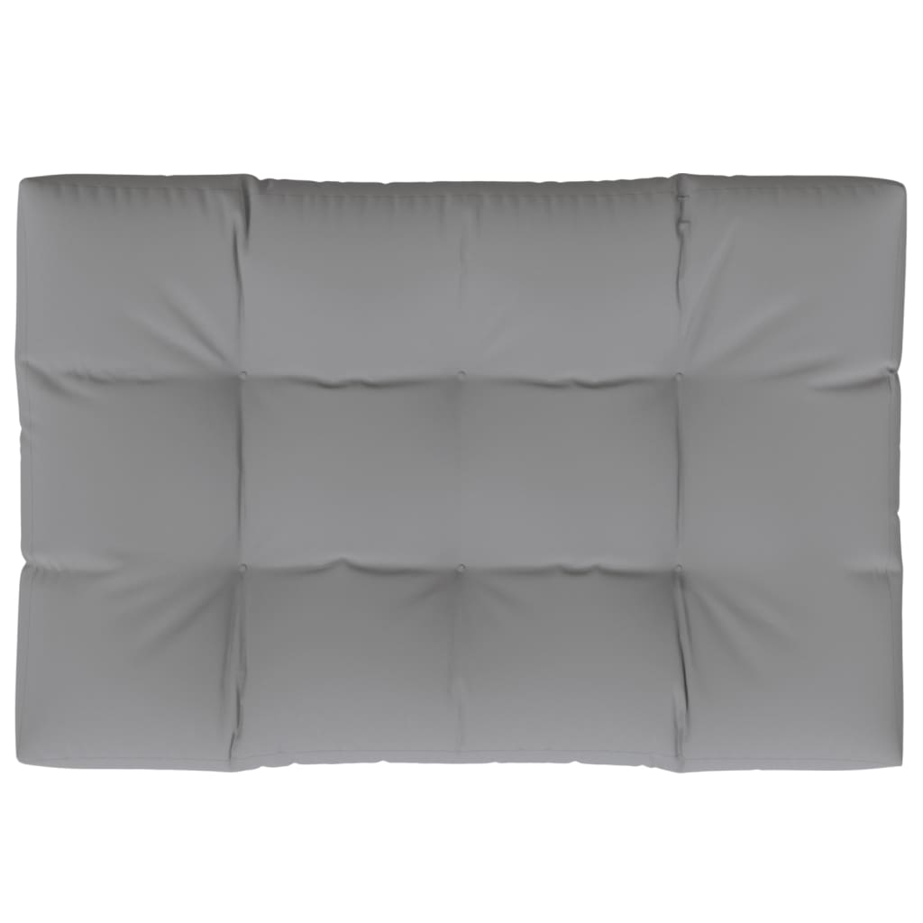 Coussin de palette 120x80x12 cm gris tissu