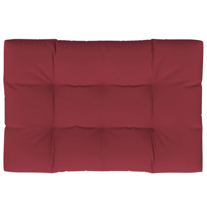 Coussin de palette rouge bordeaux 120x80x12 cm tissu