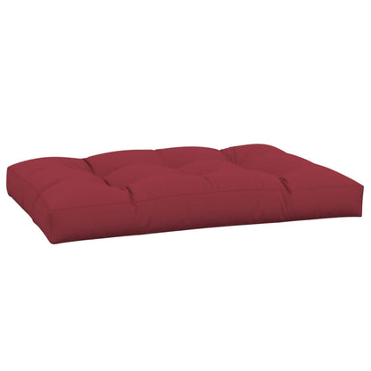 Coussin de palette rouge bordeaux 120x80x12 cm tissu