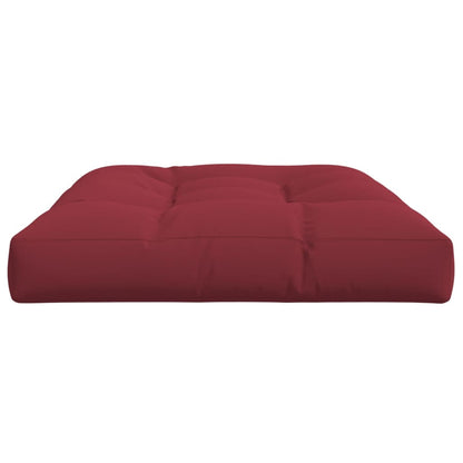 Coussin de palette rouge bordeaux 120x80x12 cm tissu