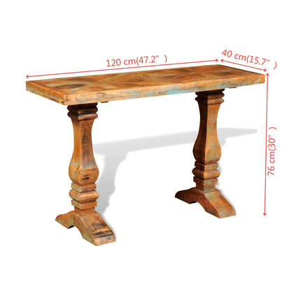 Table console Bois de récupération massif