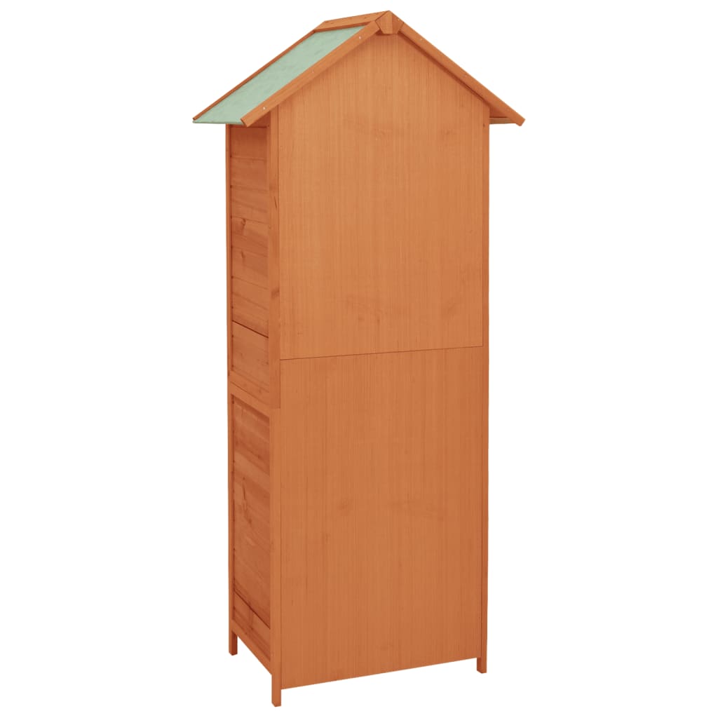 Armoire de rangement de jardin Marron 42,5x64x190 cm