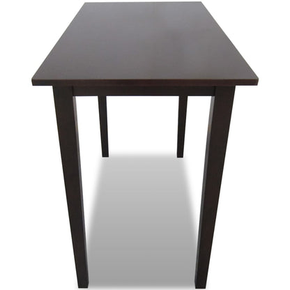 Table de bar en bois Marron