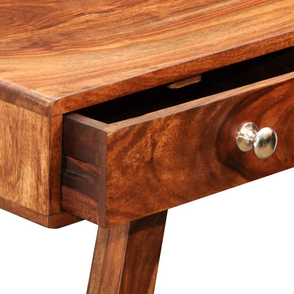 Table console avec 3 tiroirs 76 cm Bois massif