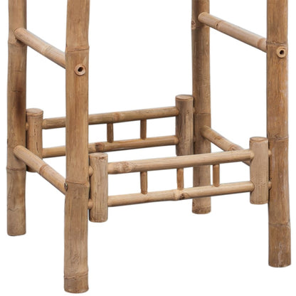 Tabourets de bar lot de 2 bambou