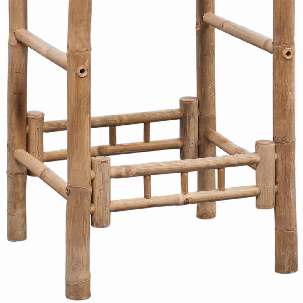 Tabourets de bar lot de 2 bambou