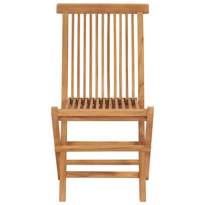 Chaises pliables de jardin lot de 2 Bois de teck solide