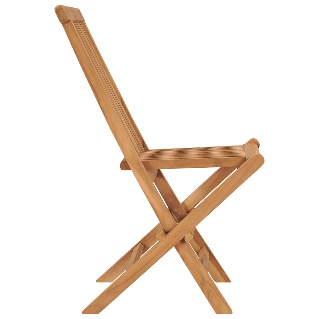 Chaises pliables de jardin lot de 2 Bois de teck solide