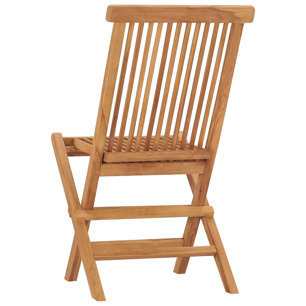 Chaises pliables de jardin lot de 2 Bois de teck solide