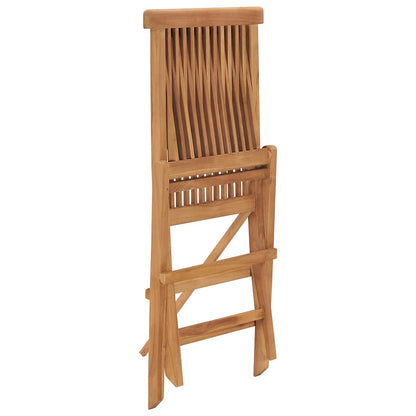 Chaises pliables de jardin lot de 2 Bois de teck solide