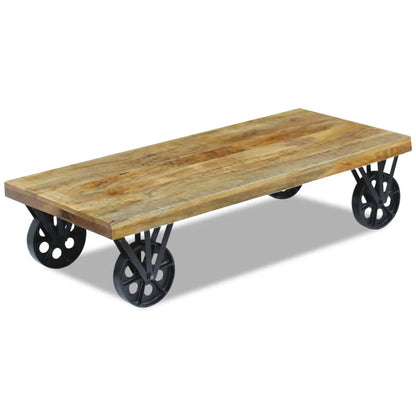 Table basse bois de manguier 120x60x30 cm