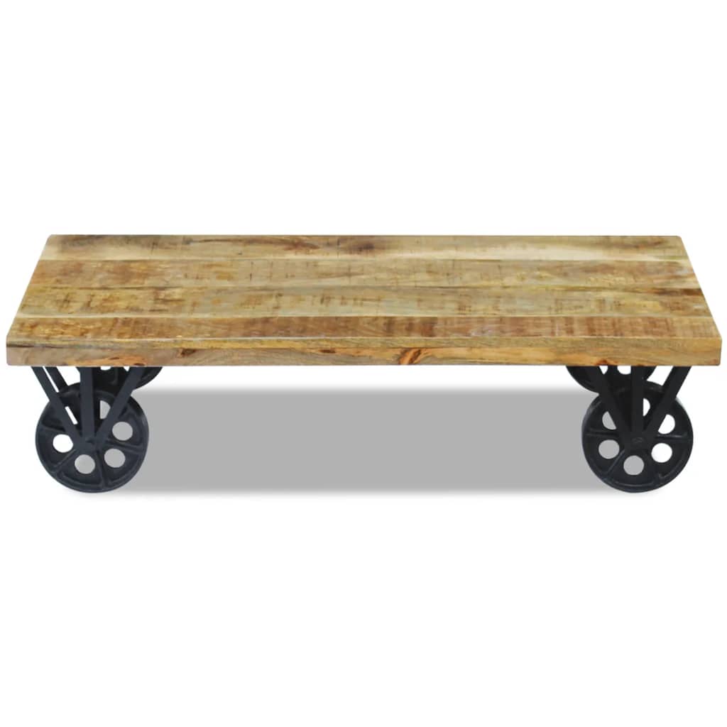 Table basse bois de manguier 120x60x30 cm