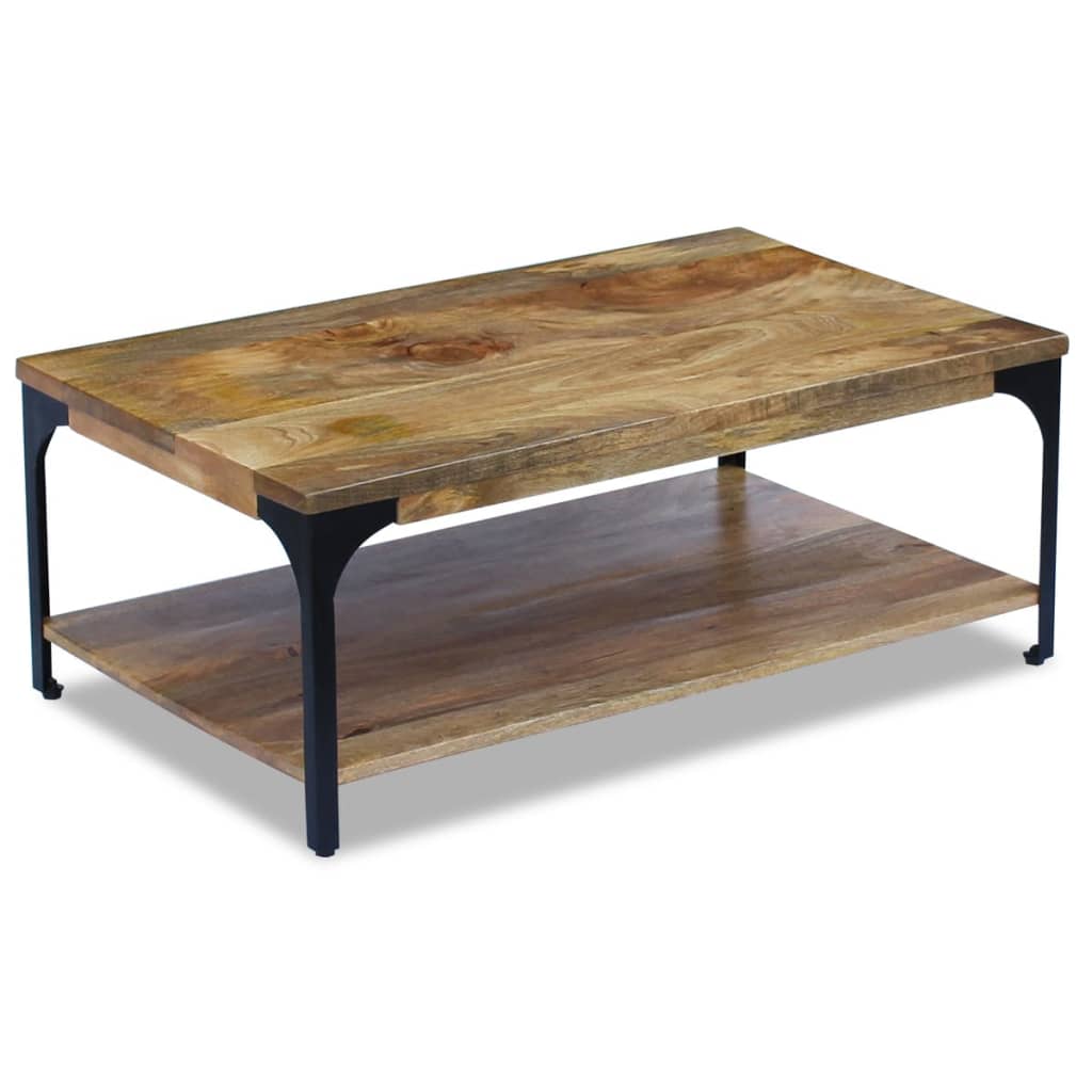 Table basse Bois de manguier 100x60x38 cm