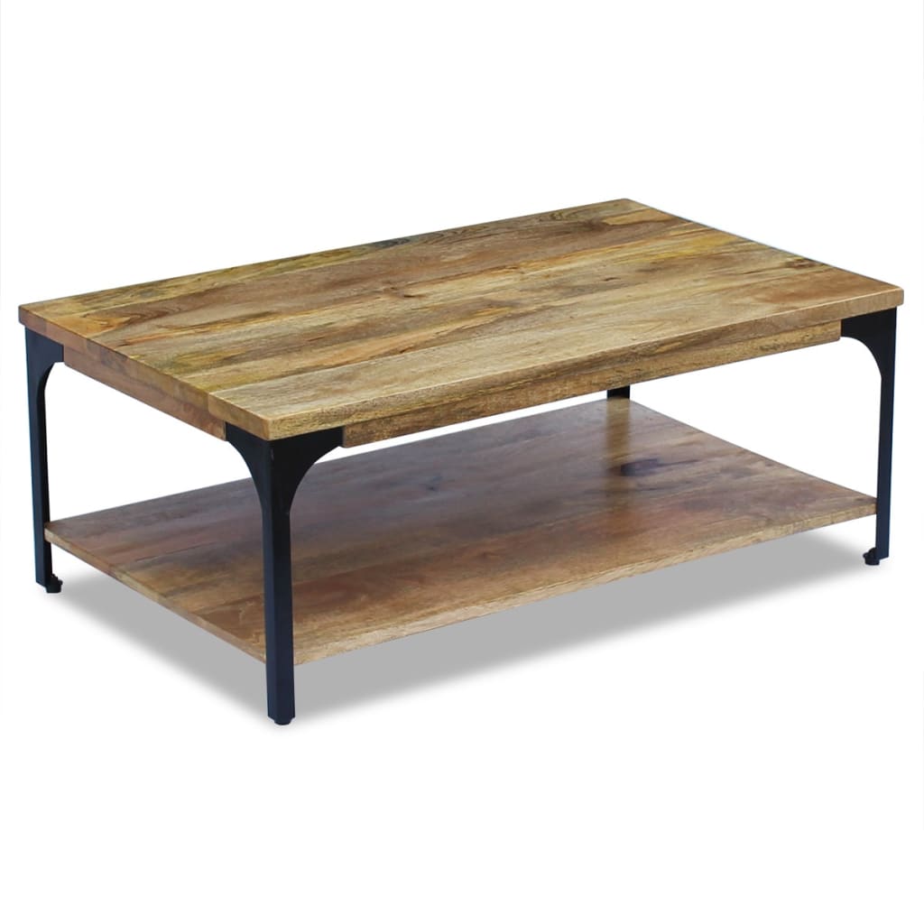 Table basse Bois de manguier 100x60x38 cm