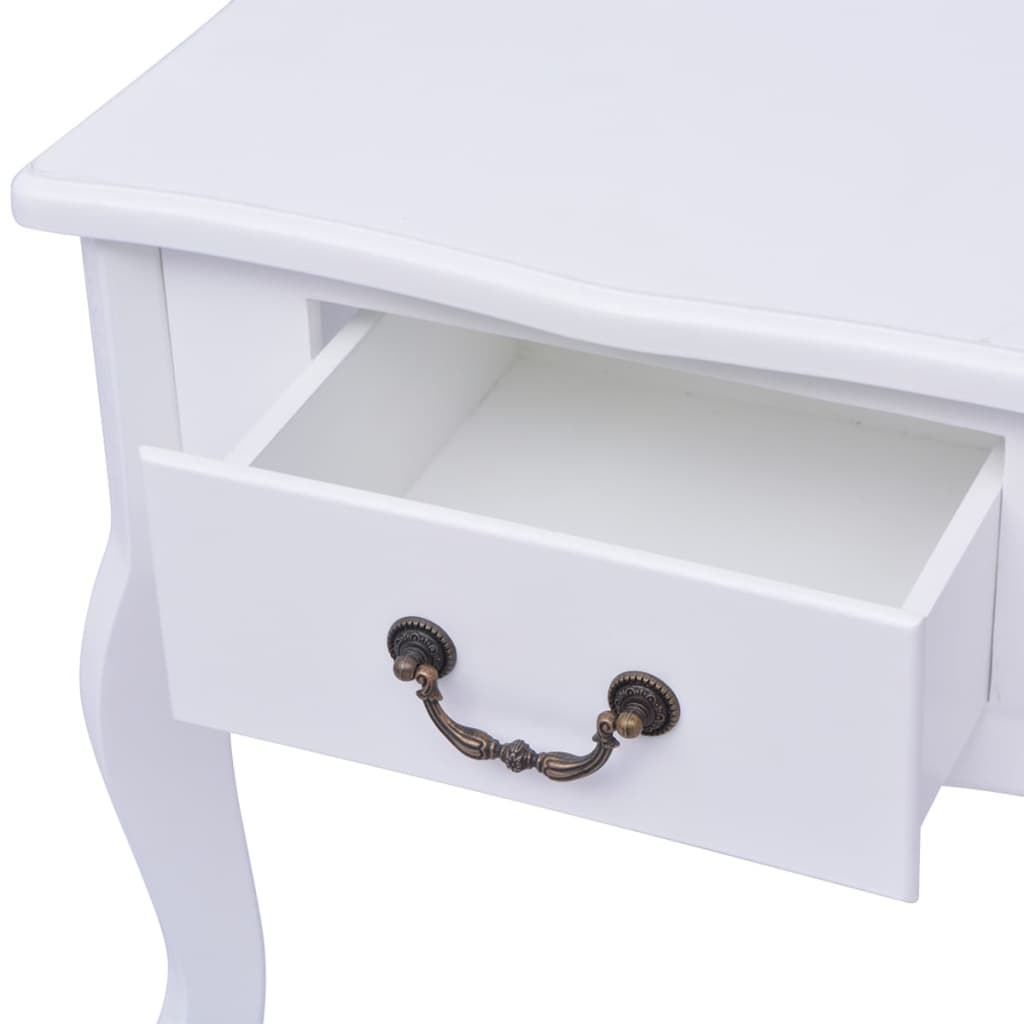 Table de chevet MDF Blanc